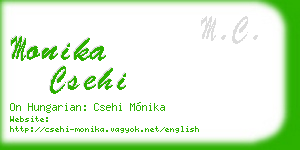 monika csehi business card