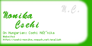 monika csehi business card